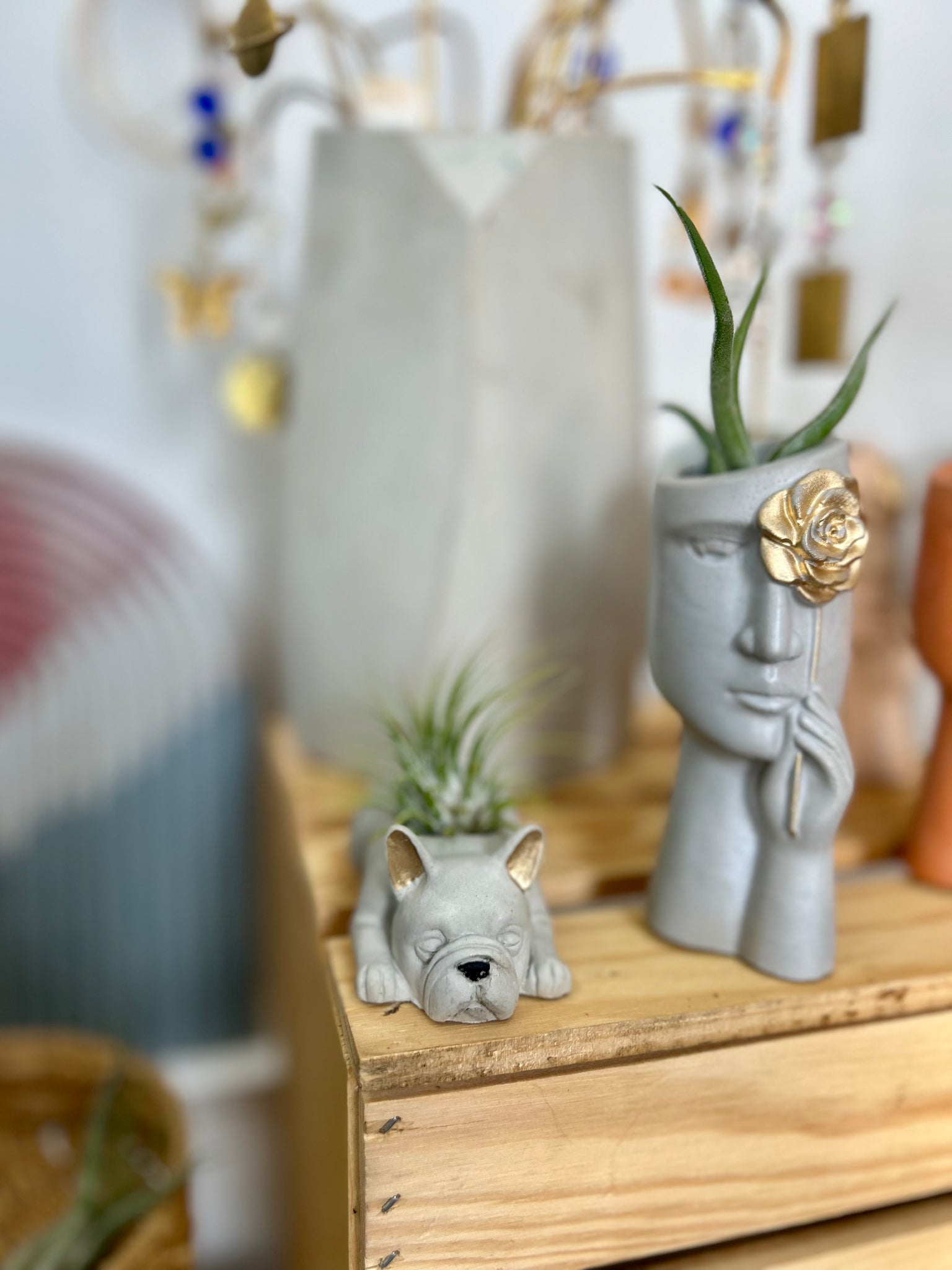 Sparky French Bulldog Planter