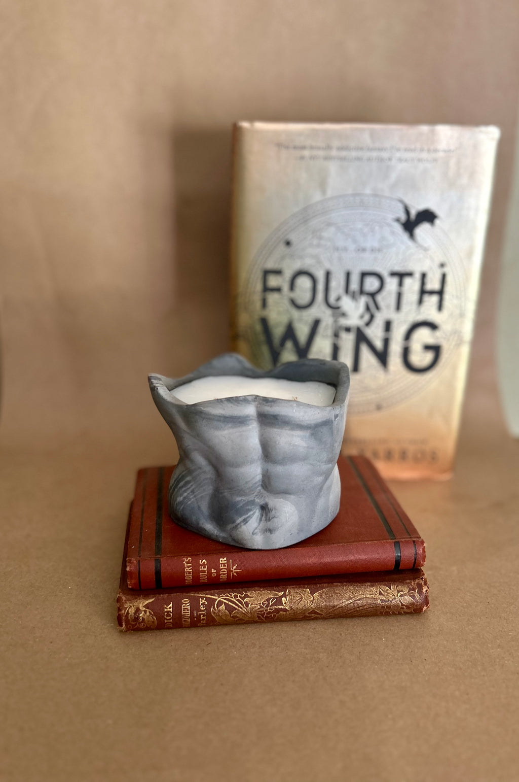 Leather, Tobacco, and Clove Book Boyfriend Candle