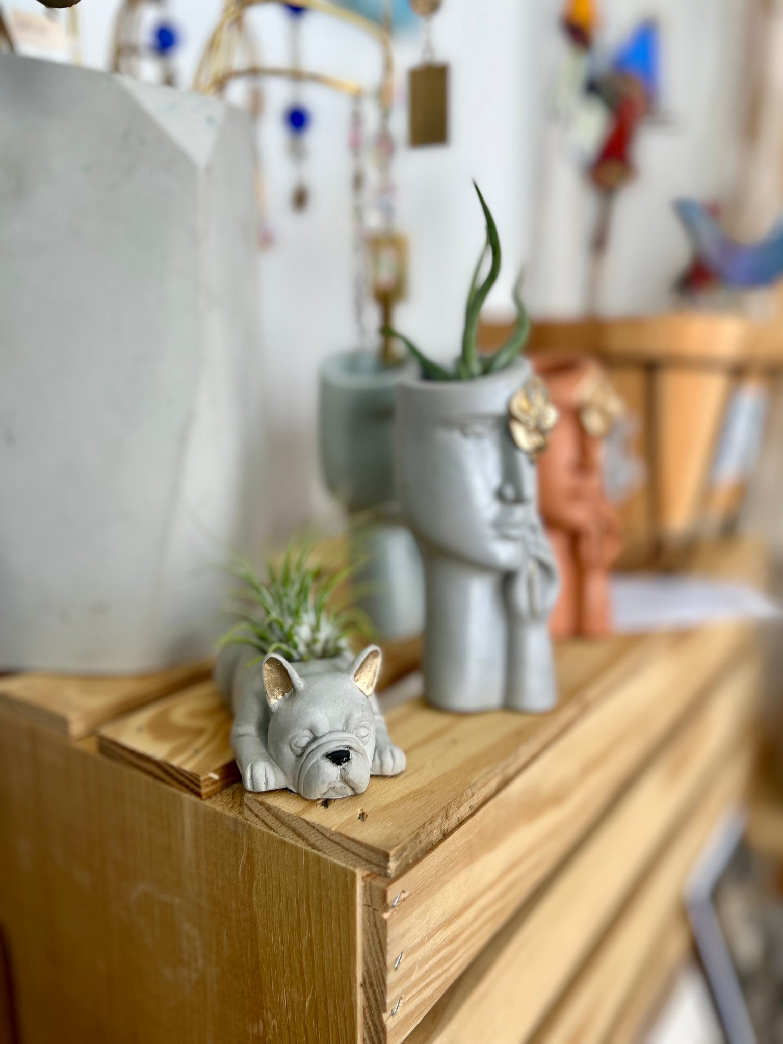 Sparky French Bulldog Planter