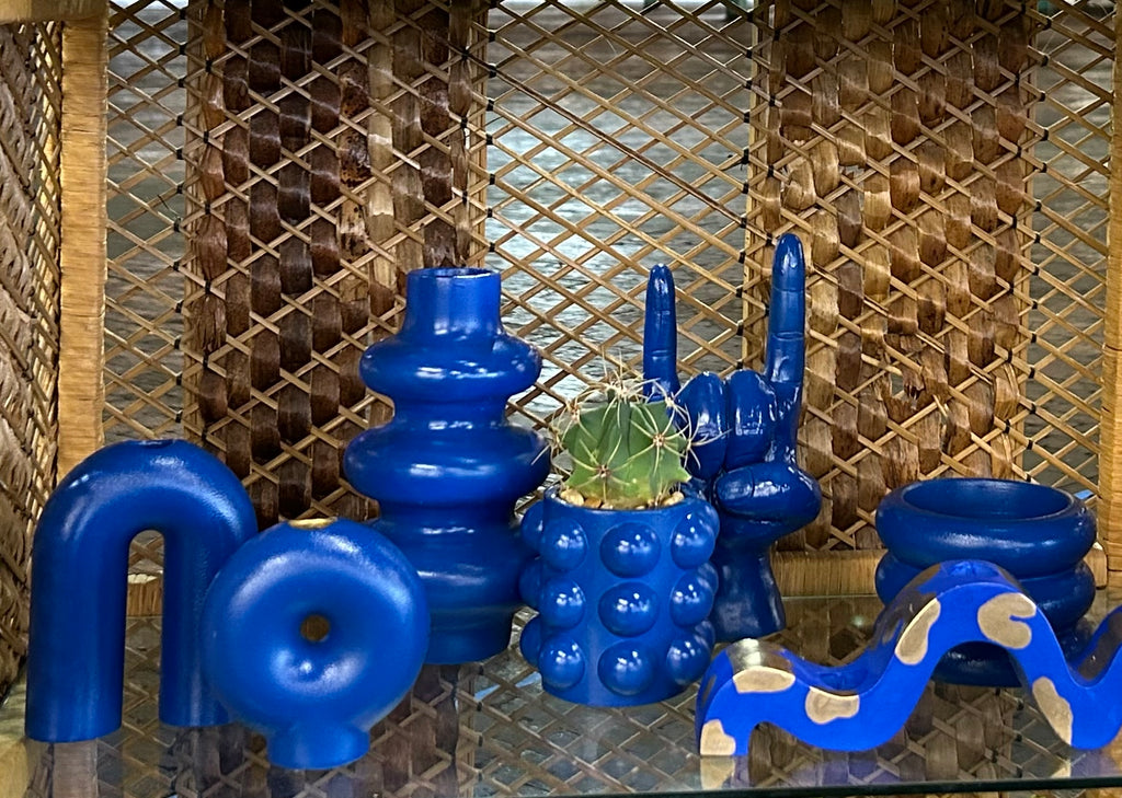 Cobalt blue Bubble Planter