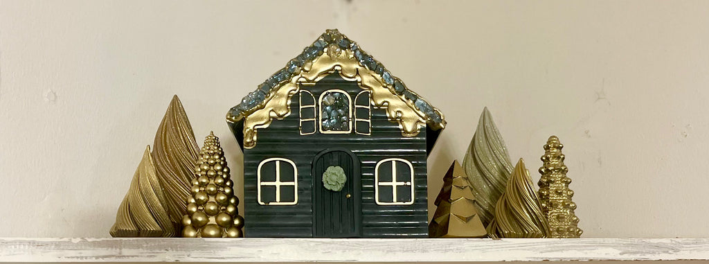 Black gingerbread house