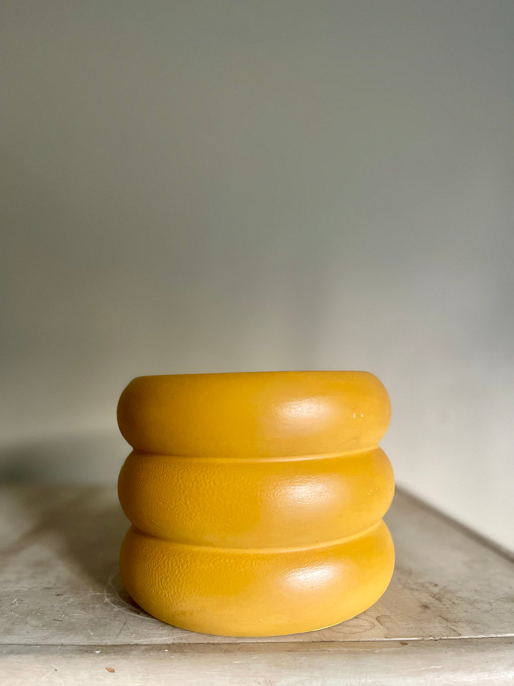 Mustard Yellow Bubble Planter