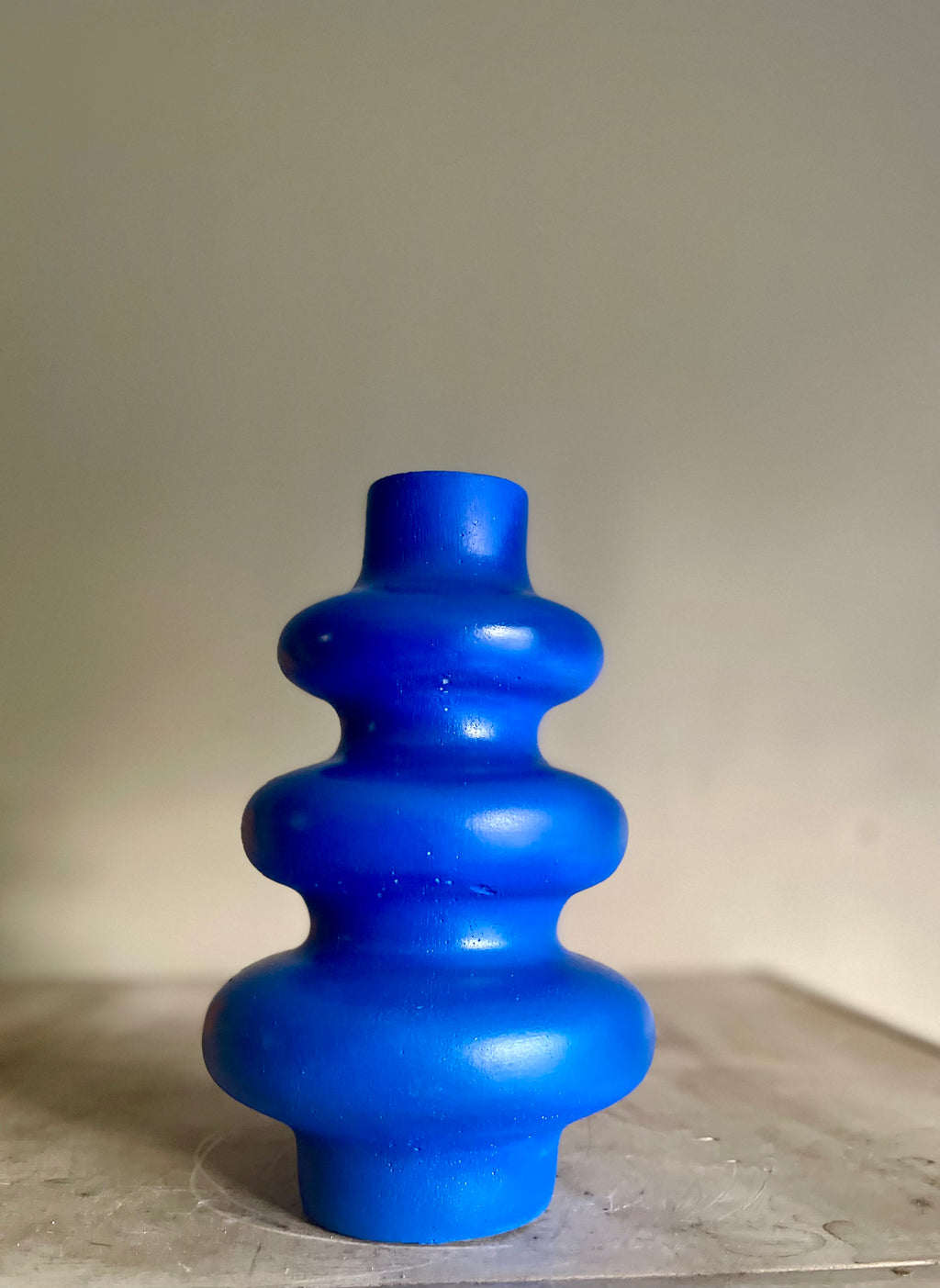 Cobalt Blue Bubble Vase