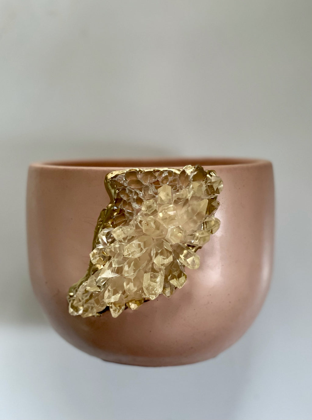 Light Pink Mila Geode Planter