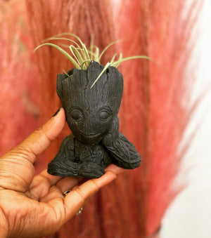 dancing groot plant pot Baby Groot air plant planter – Queen City 'Crete