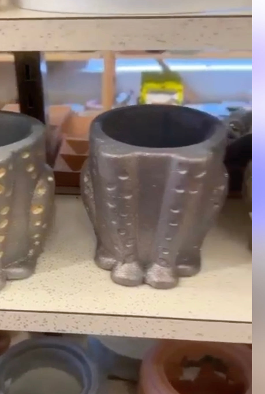 Cat body planter