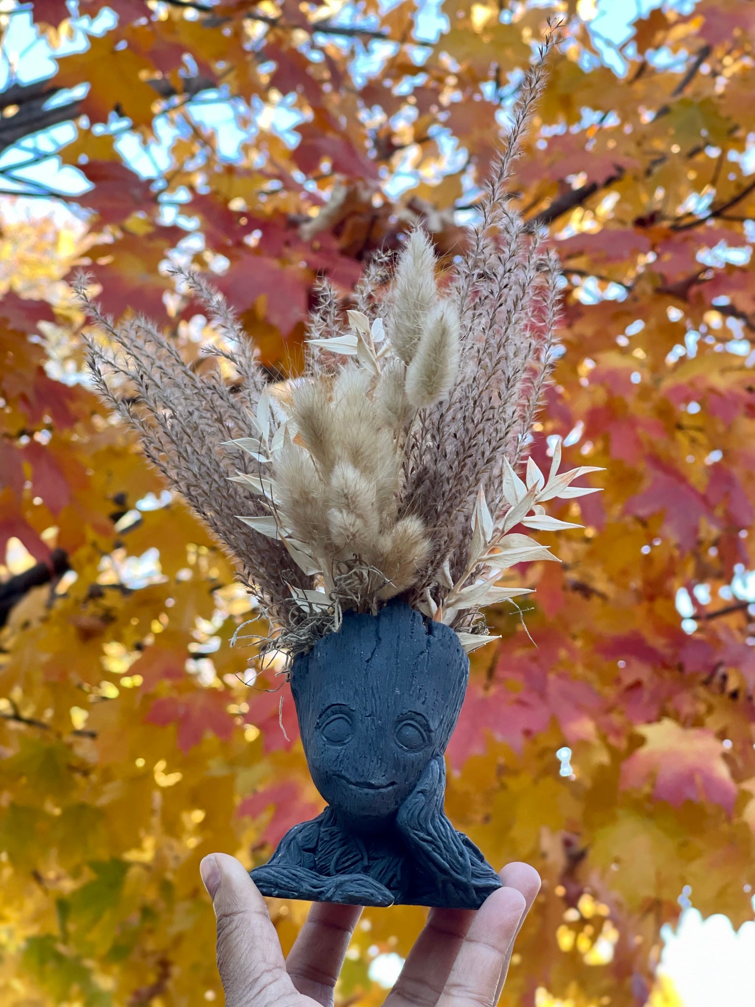 groot air plant holder Baby Groot air plant planter – Queen City 'Crete