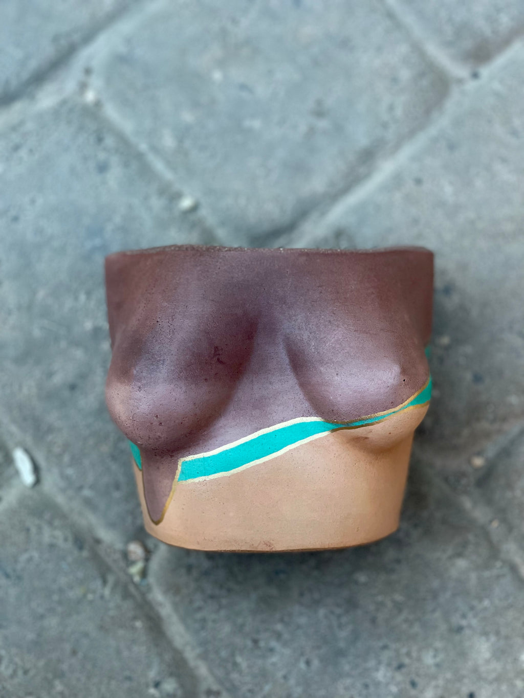 Gold line milady planter