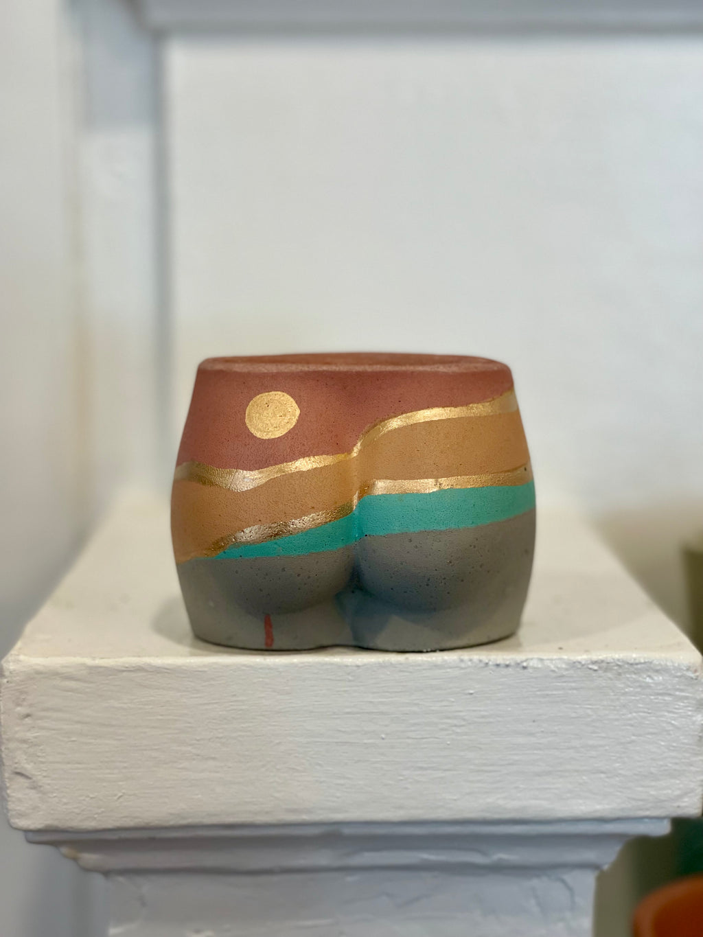 Moon Mini butt -  pink, tangerine, teal, grey